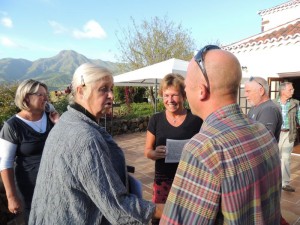 Helga Helmke con Annette Ibarra y Jesper Kaas