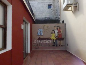 Eingang servicios sociales in Puntagorda